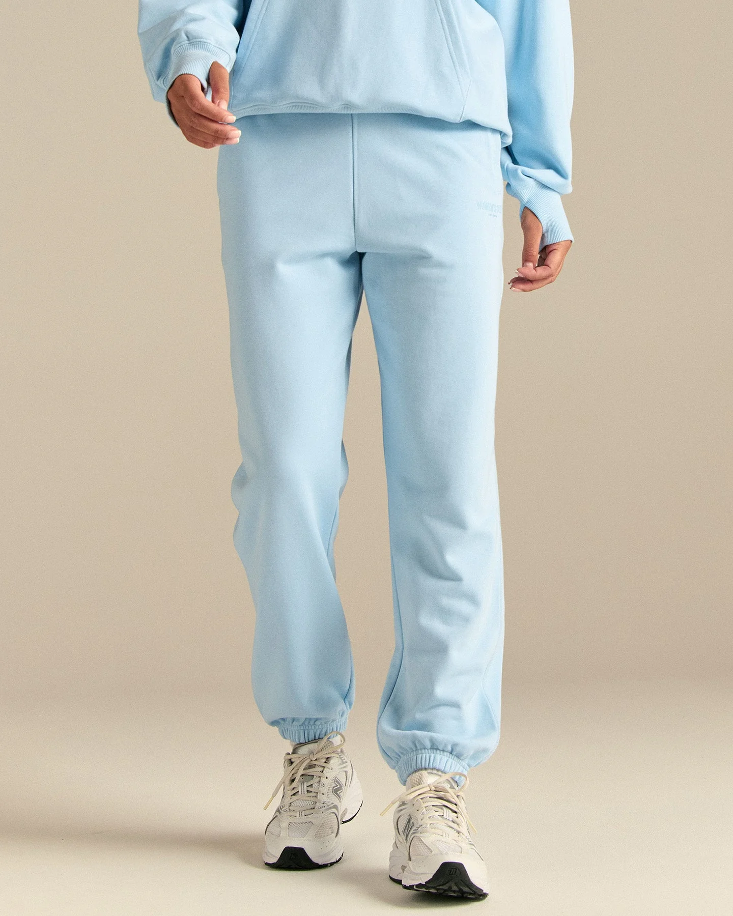 Comfort Cuffed Hem Joggers | Blue Haze - Image 4