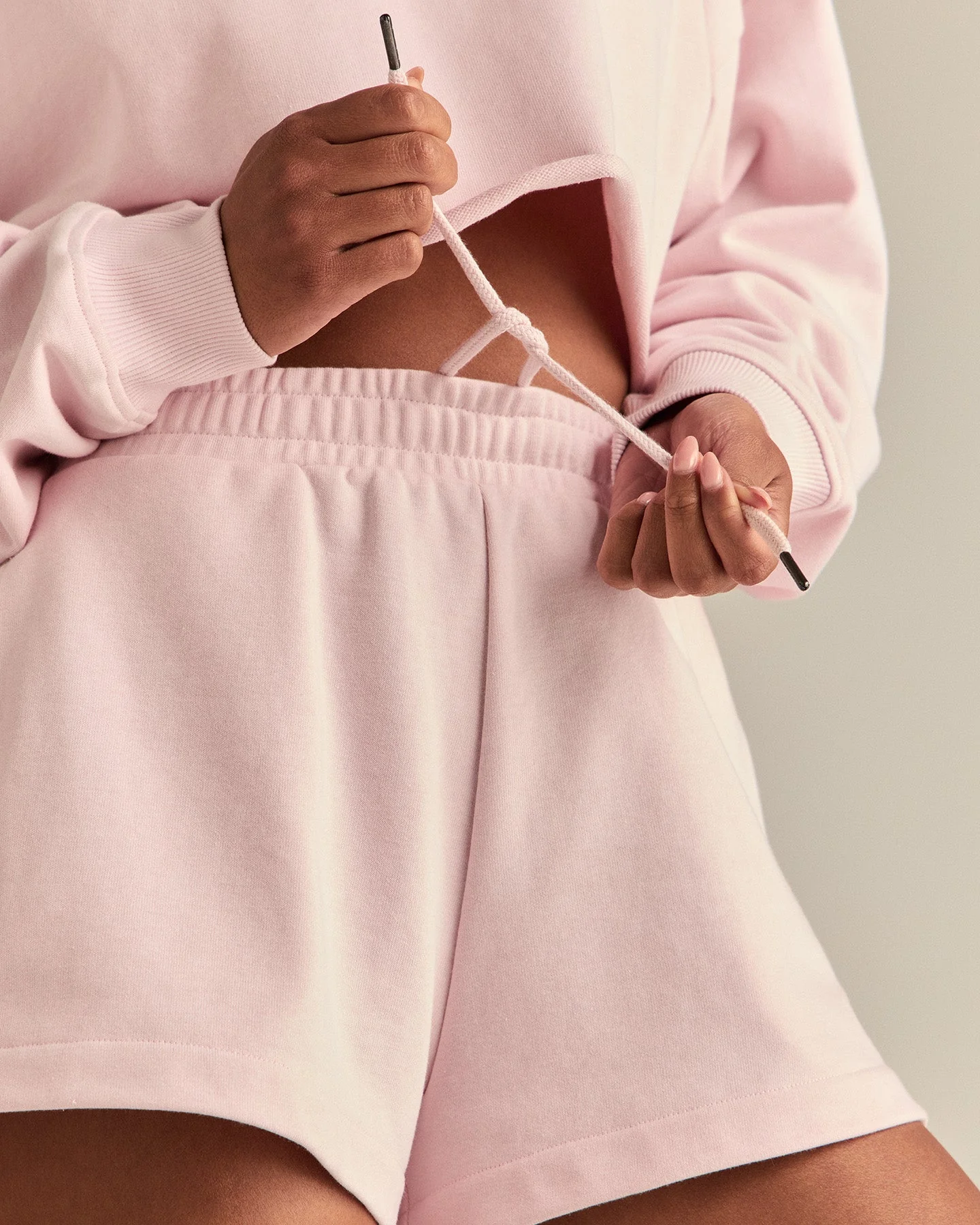 Comfort Lightweight Shorts | Ballet Pink - Image 3