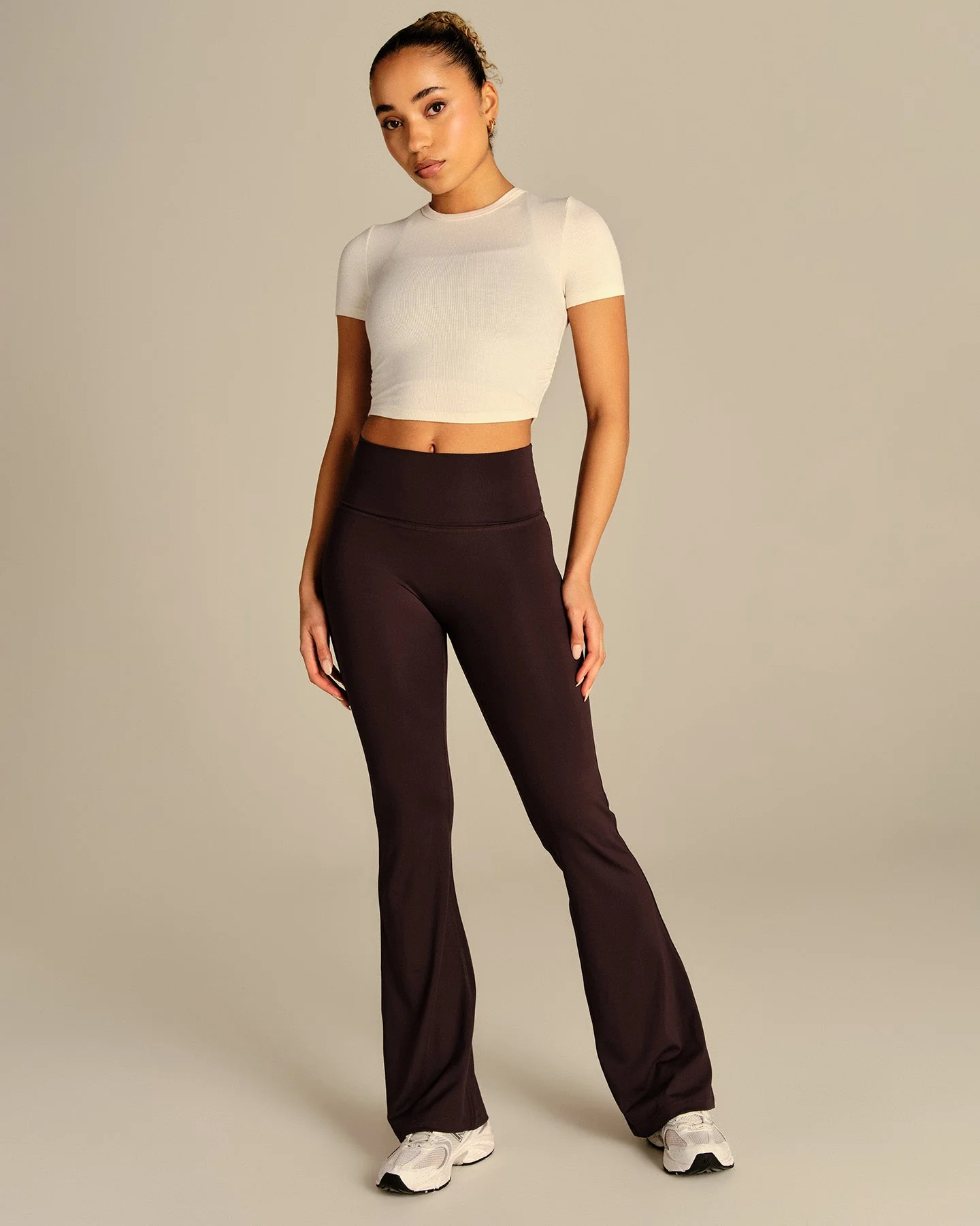 Comfort Ribbed Cropped T-Shirt | Coconut White - Image 4