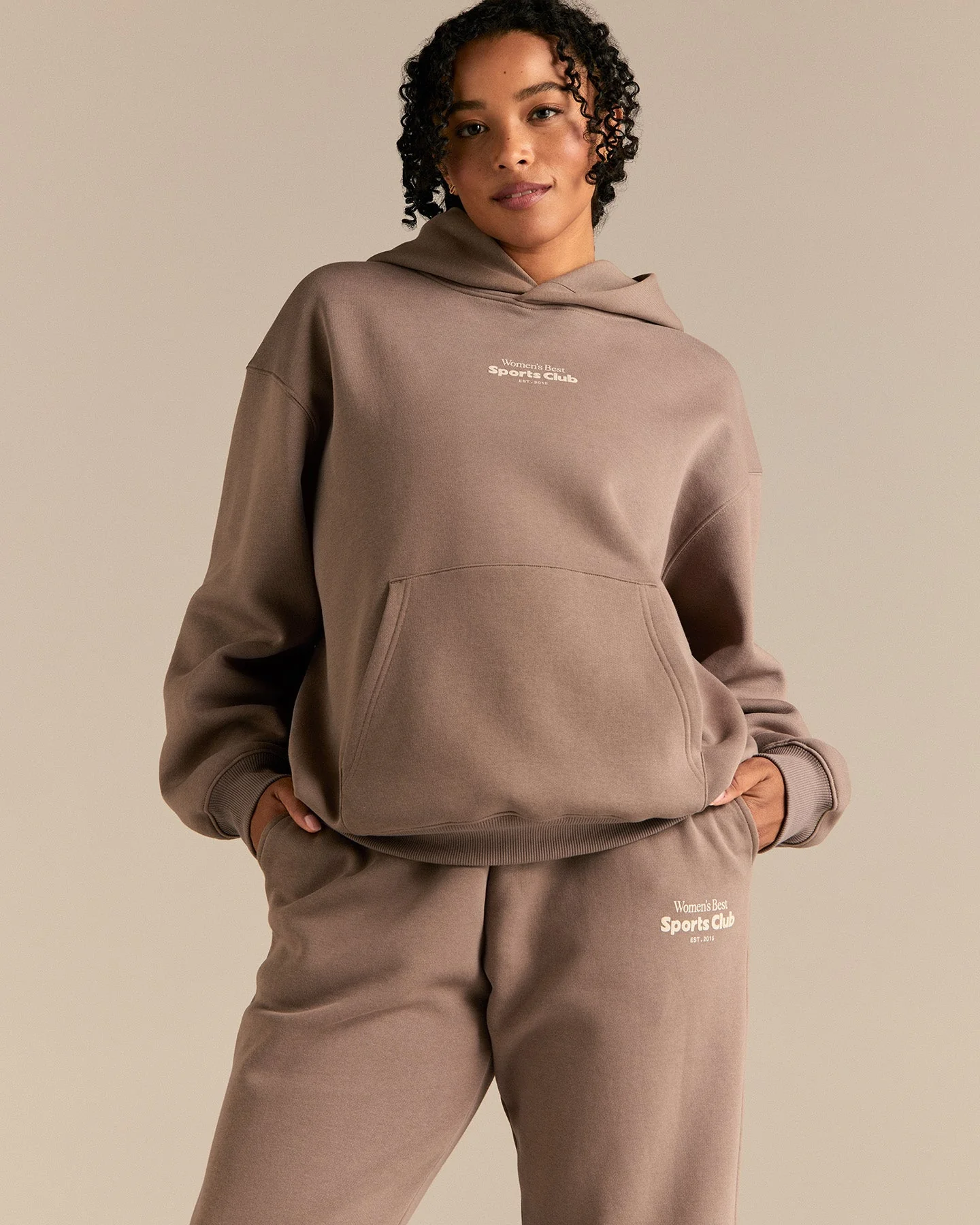 Comfort Sports Club Joggers | Taupe Grey - Image 2