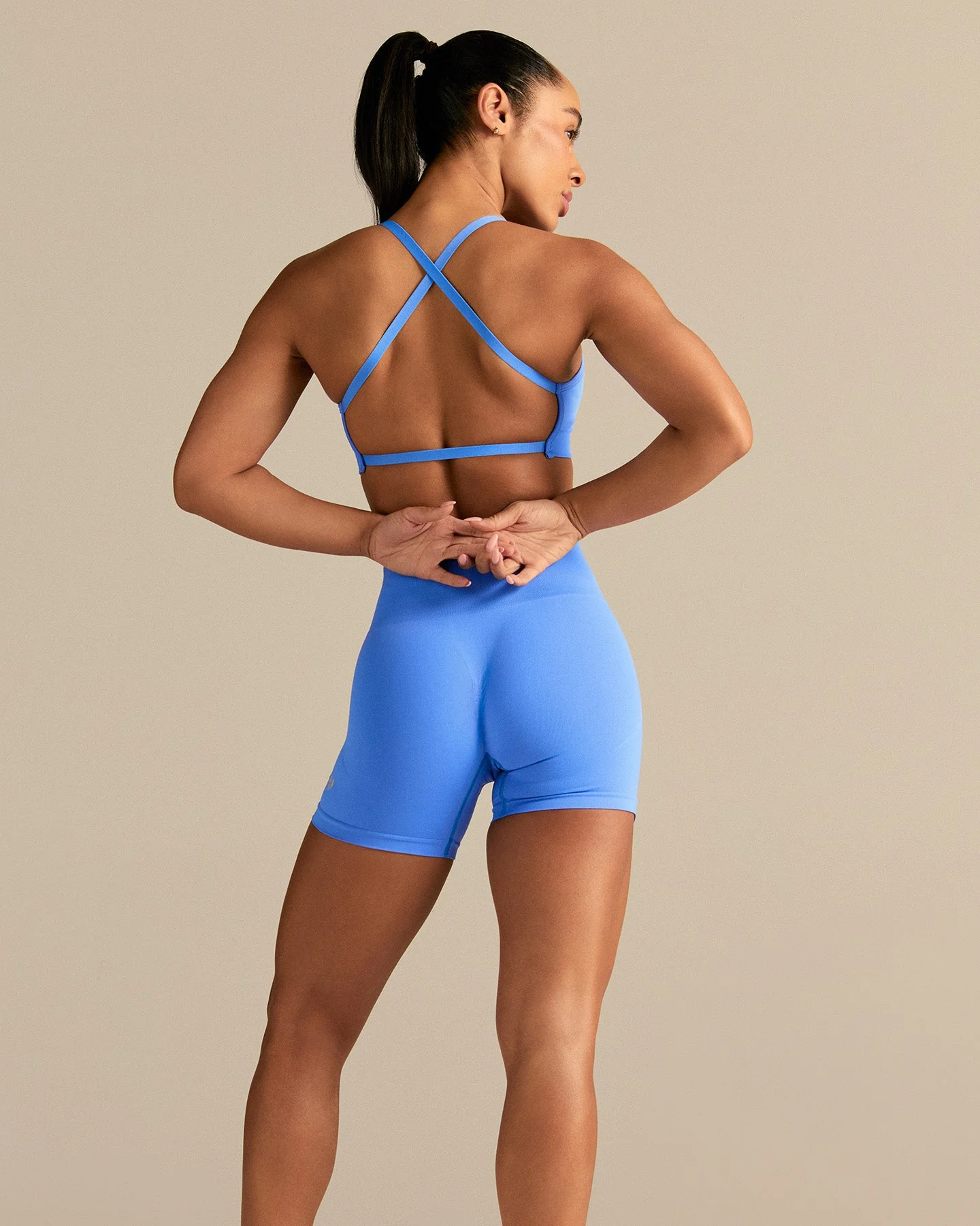 Define 2.0 Cross Back Bra | Chambray Blue - Image 6
