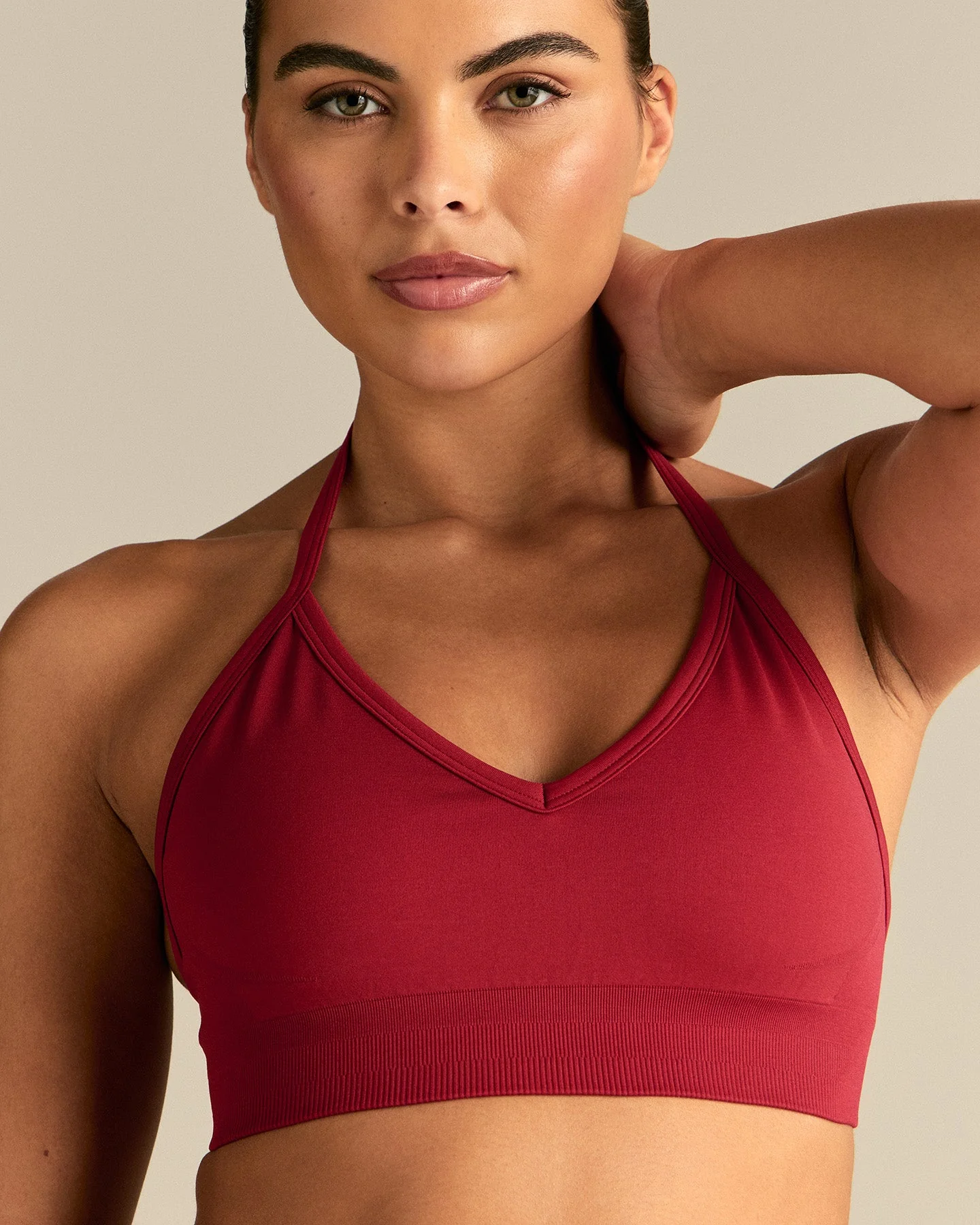 Define 2.0 Halter Neck Bra | True Red - Image 8