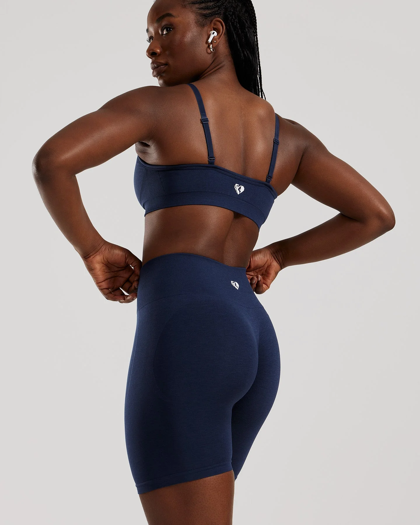 Define 2.0 High Waist Scrunch Shorts 6" | Sapphire Blue - Image 6