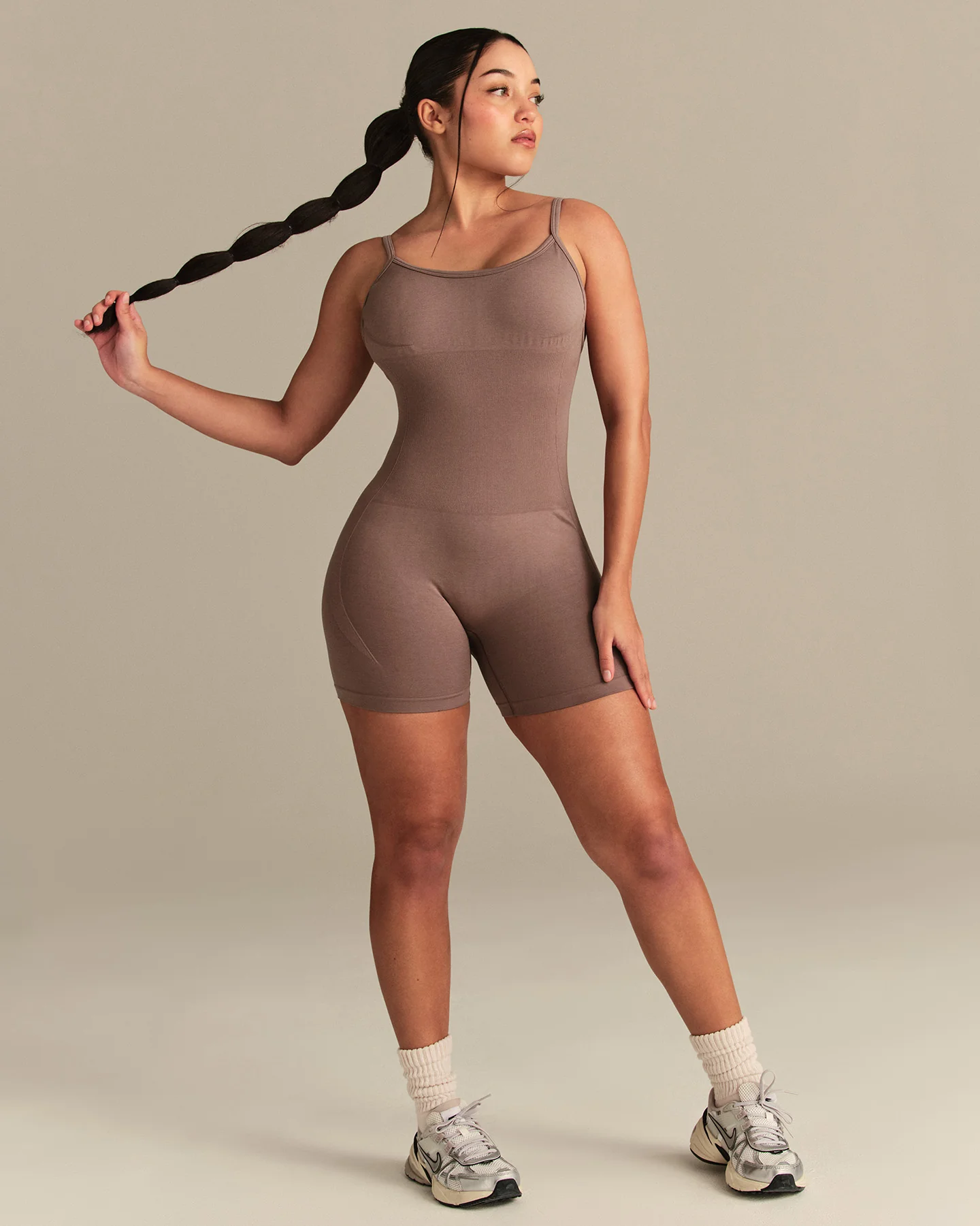 Define 2.0 Scrunch Short Unitard | Mocha - Image 2