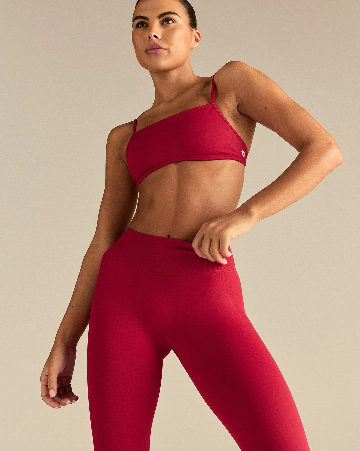 Emphasize Mid Waist Leggings | Candy Apple - Image 6
