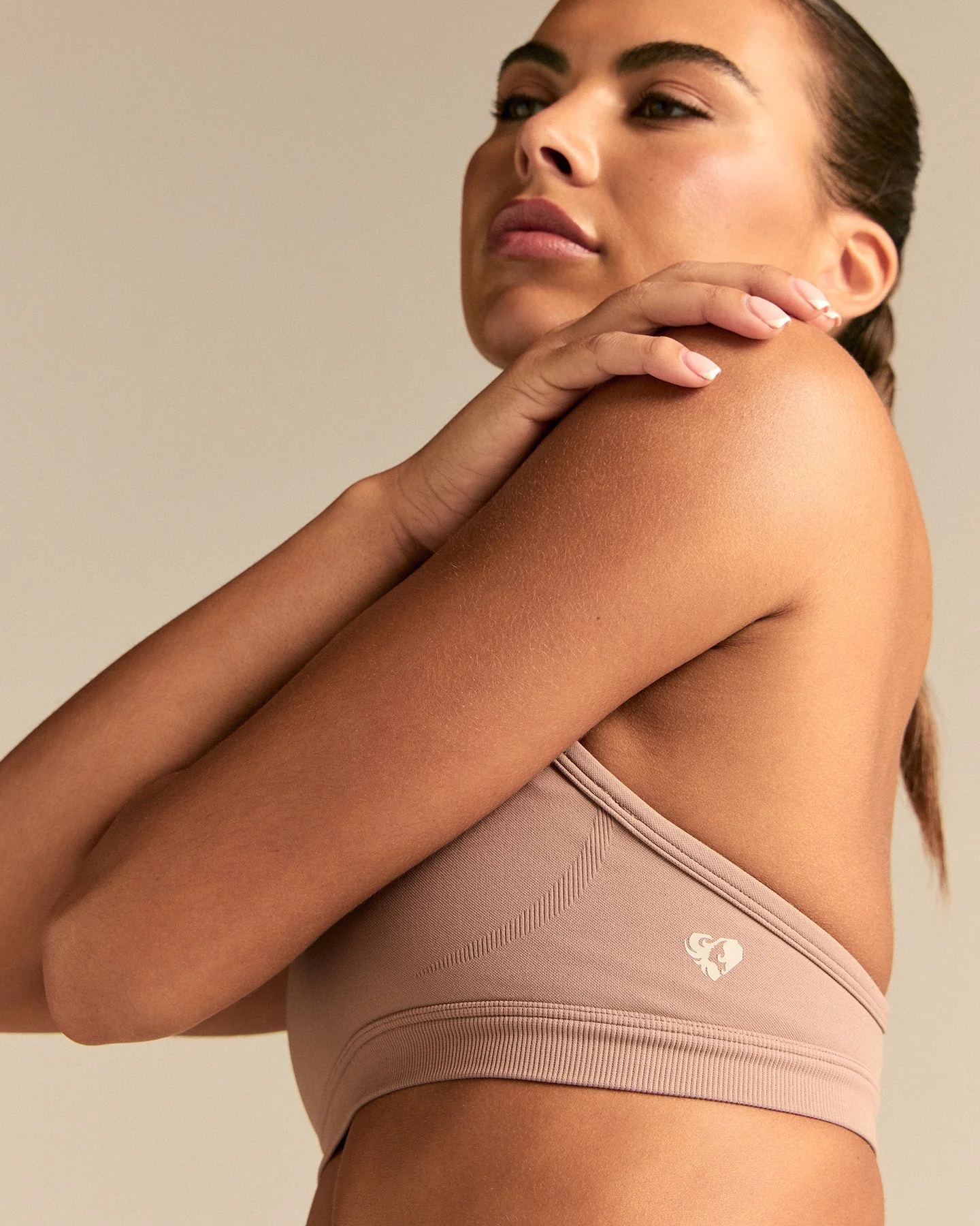 Emphasize V-Neck Bra | Mauve Taupe - Image 3