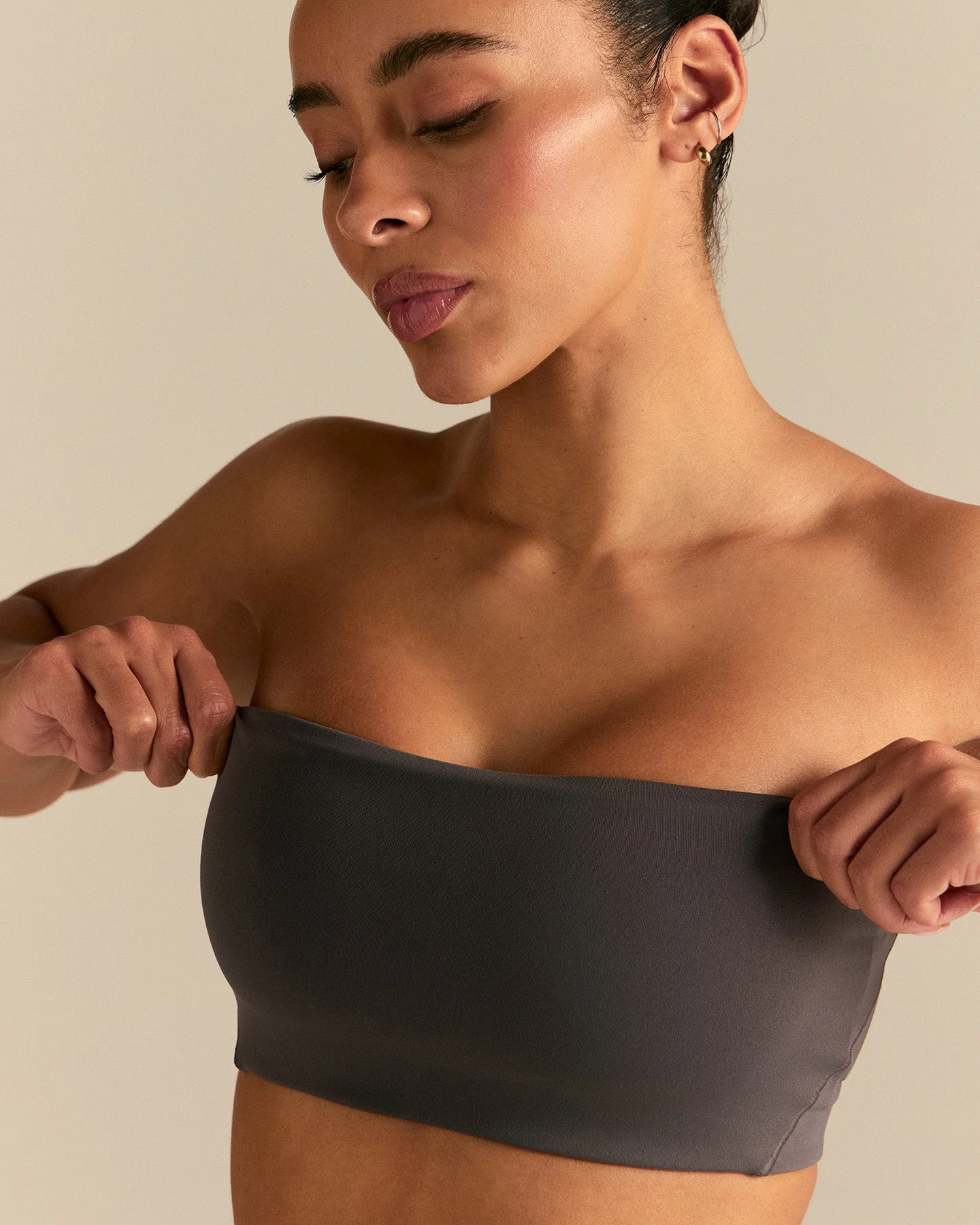 Essential Bandeau Convertible Bra | Slate Grey - Image 3
