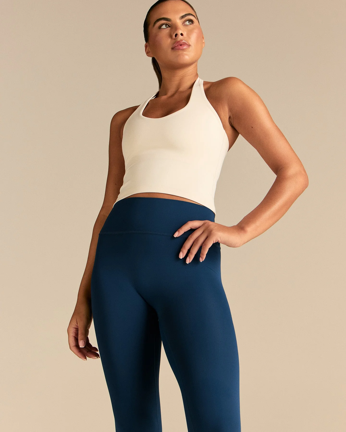 Essential High Waist Capri Leggings | True Navy - Image 4