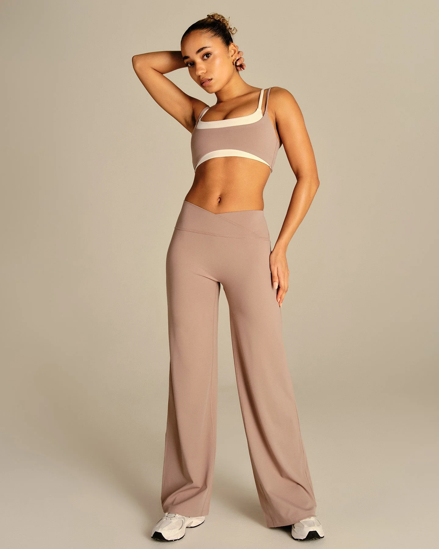 Essential Double Layer Bra | Mauve Taupe - Image 6