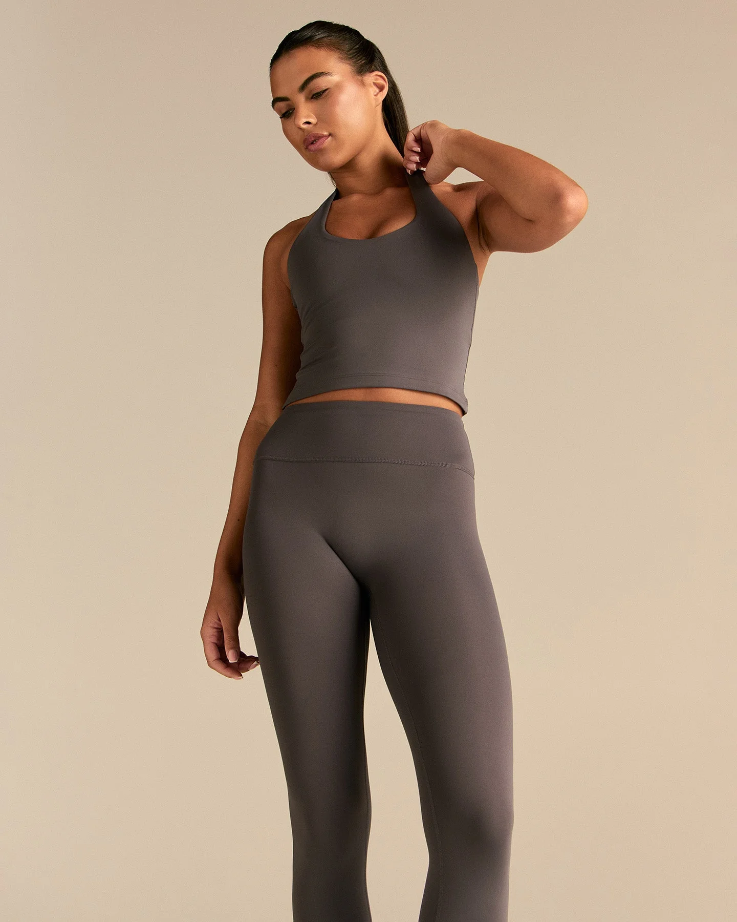 Essential Halter Tank | Slate Grey - Image 3
