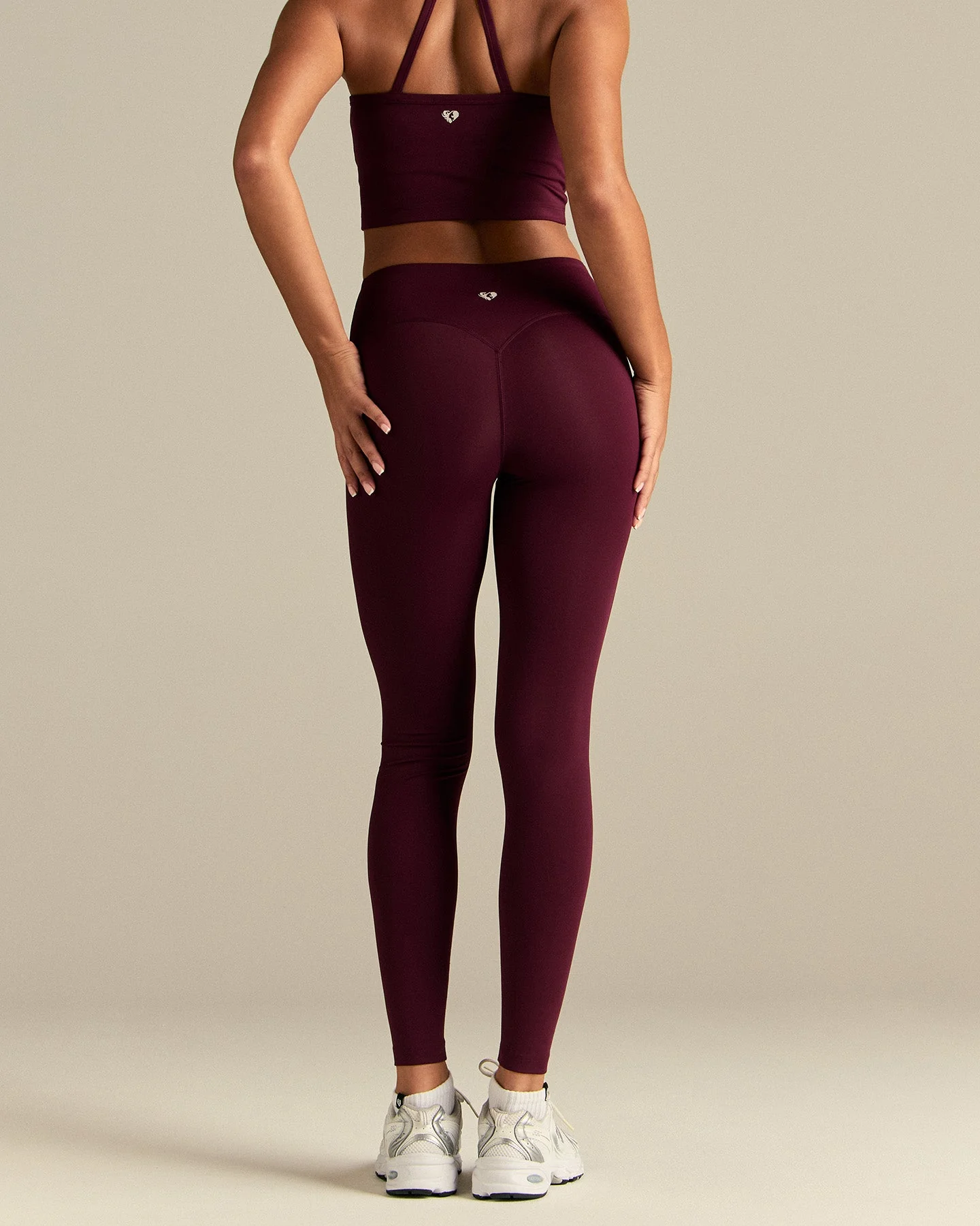 Essential High Waist Leggings | Merlot - Image 7
