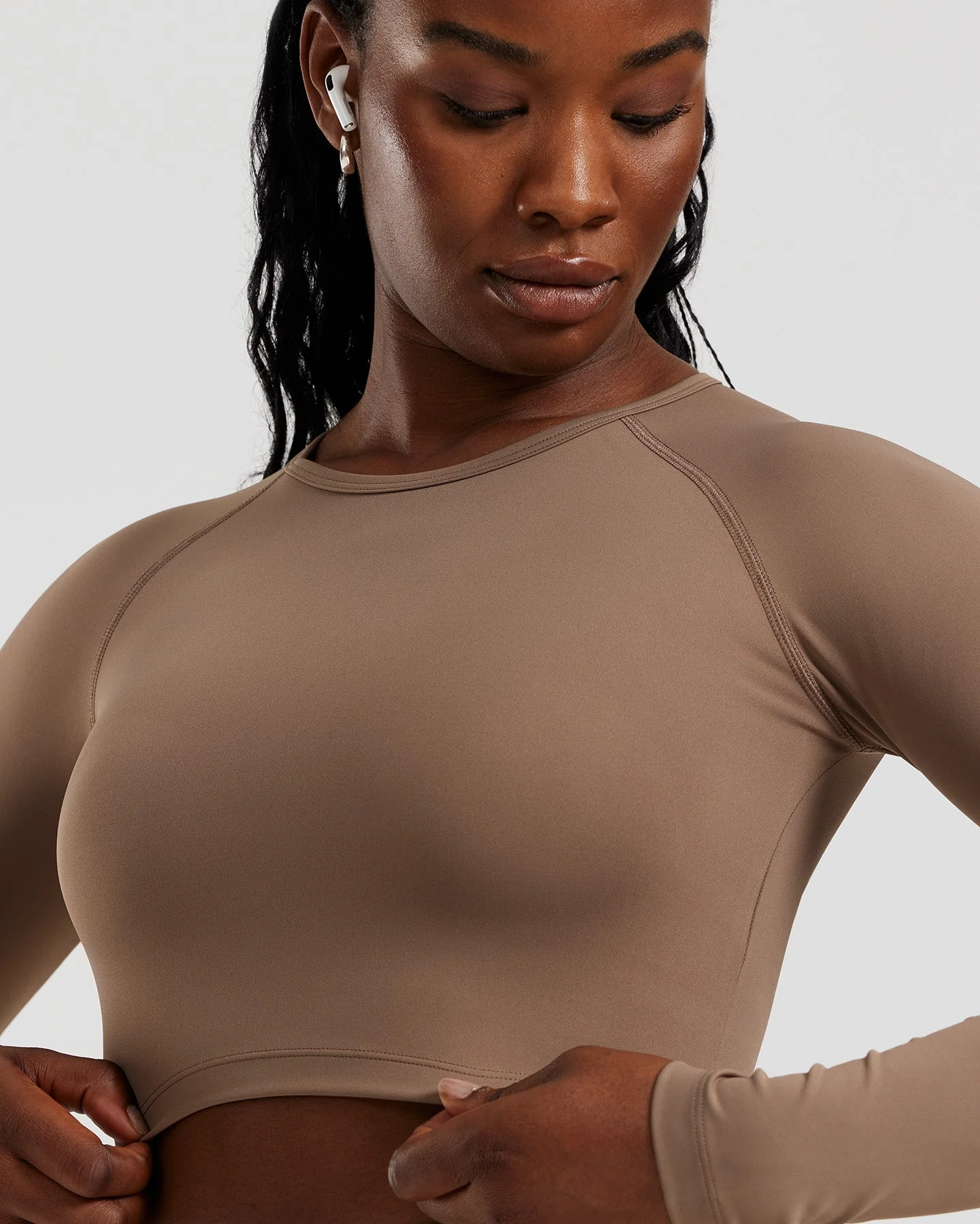 Essential Long Sleeve Crop Top | Caribou - Image 4