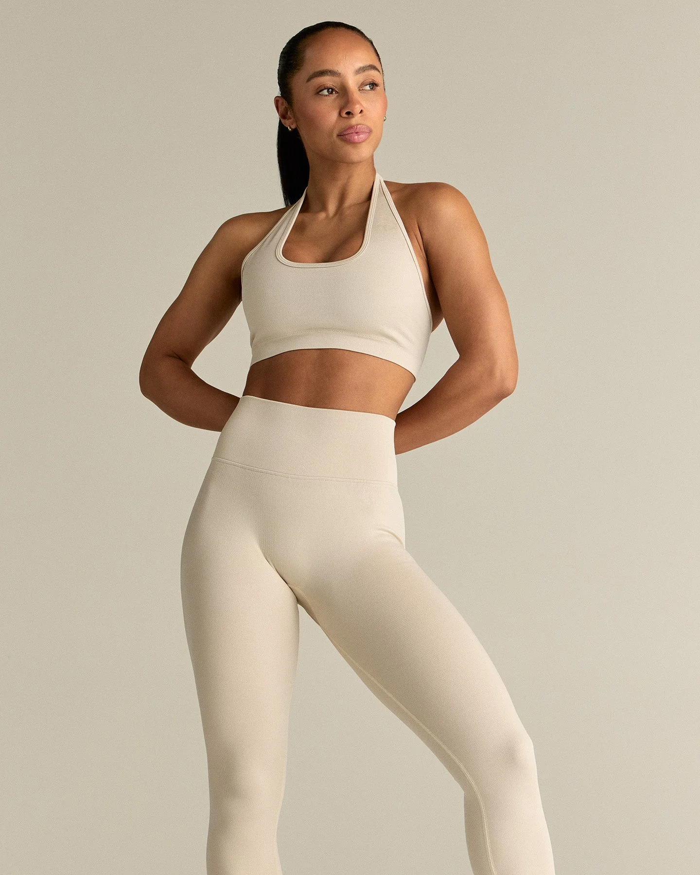 Motion Seamless Leggings | Off White - Image 6