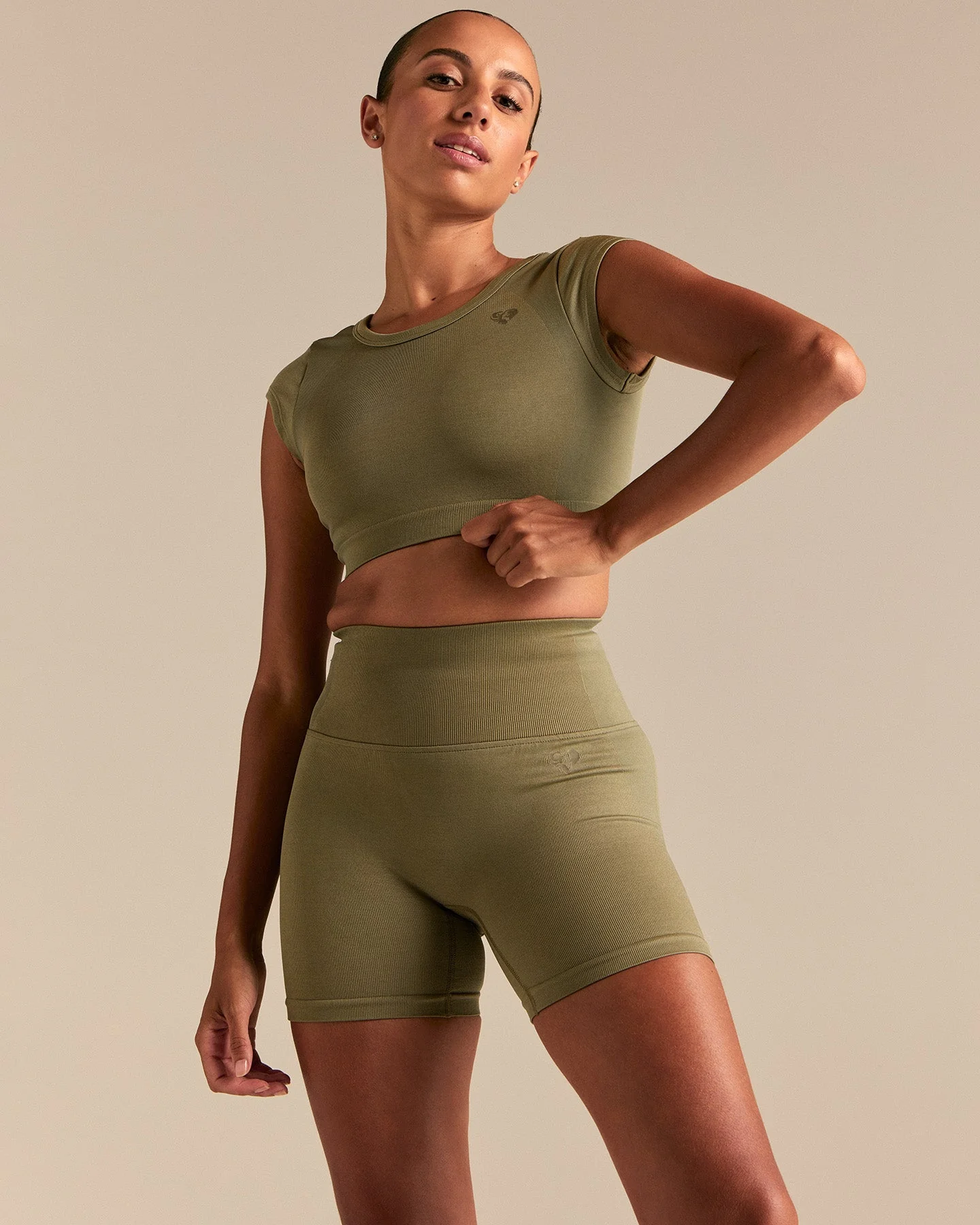 Motion Seamless Open Back Short Sleeve Crop Top | Willow - Image 8