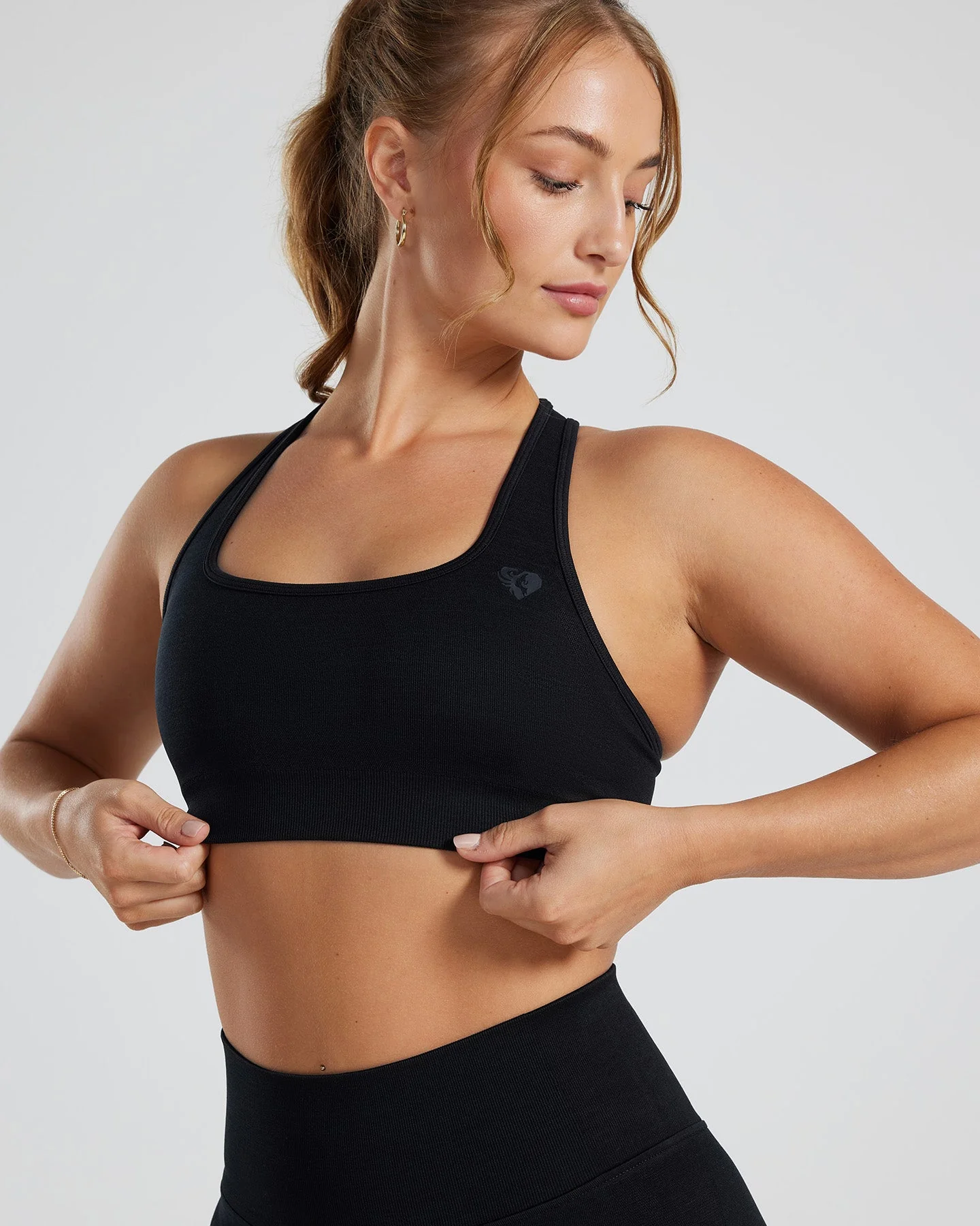 Motion Seamless Racer Back Bra | Black - Image 6