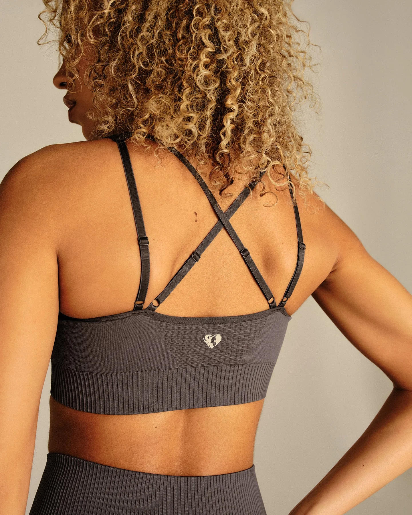 Power Adjustable Sports Bra | Slate Grey - Image 4