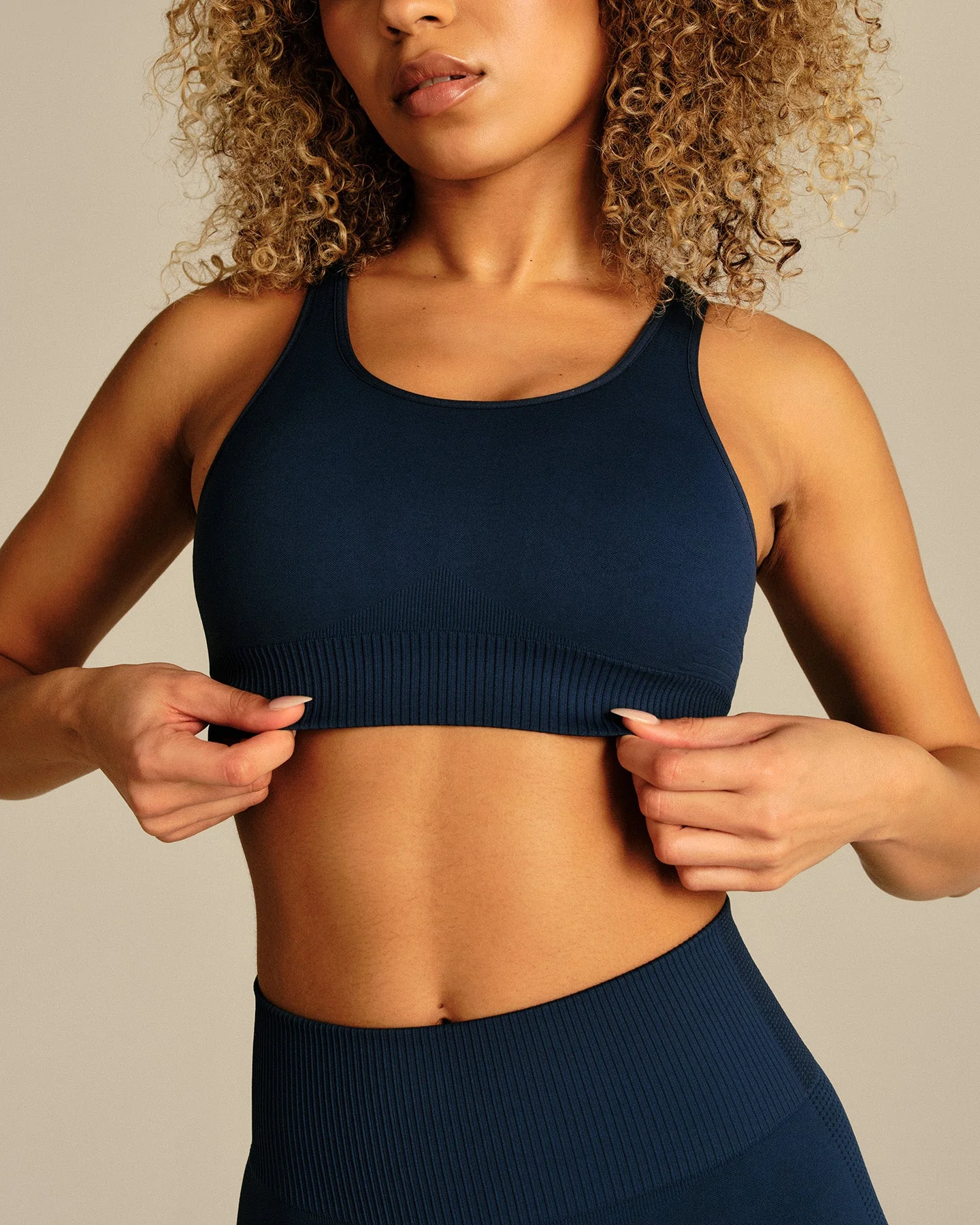 Power Adjustable Sports Bra | True Navy - Image 6