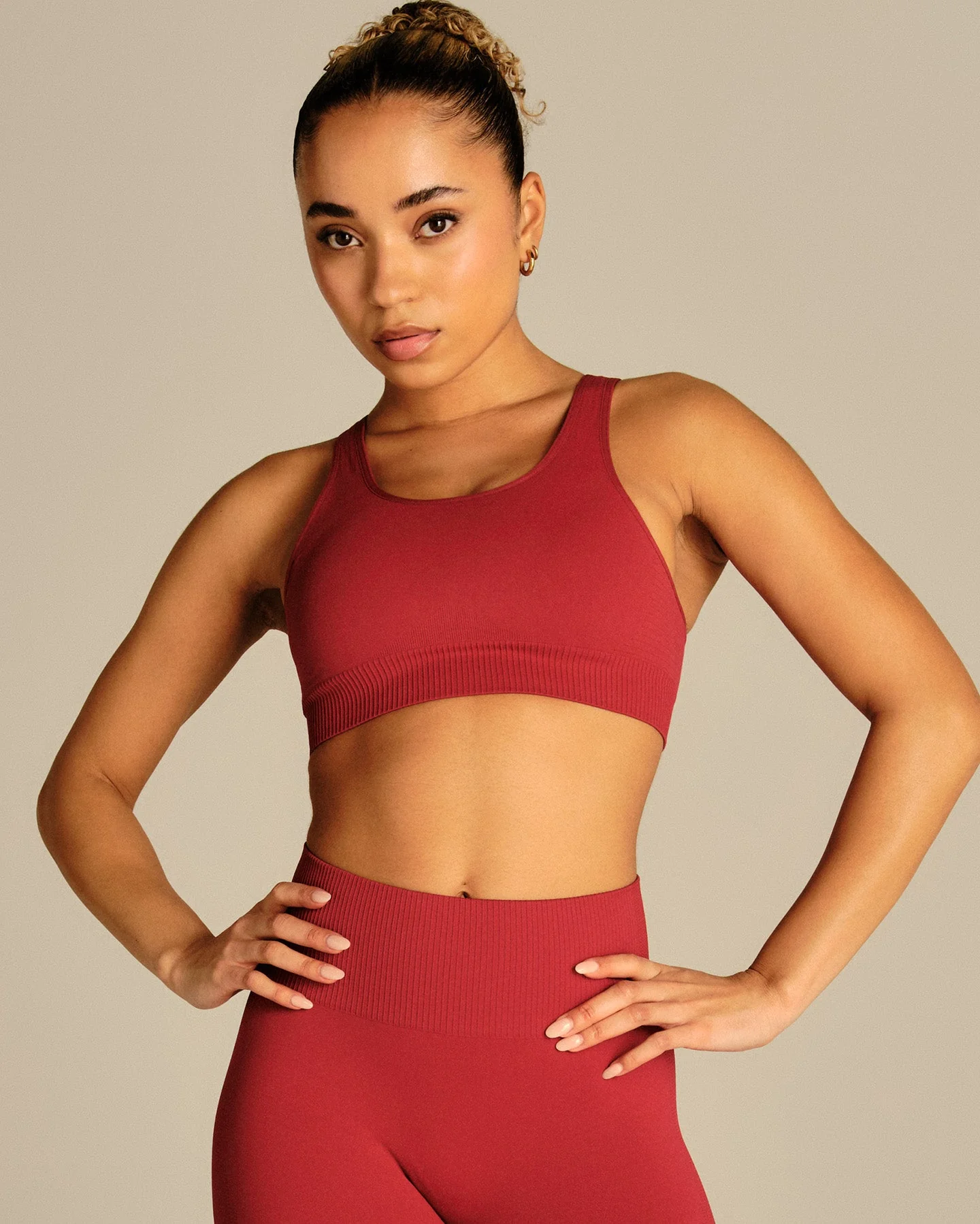 Power Adjustable Sports Bra | True Red