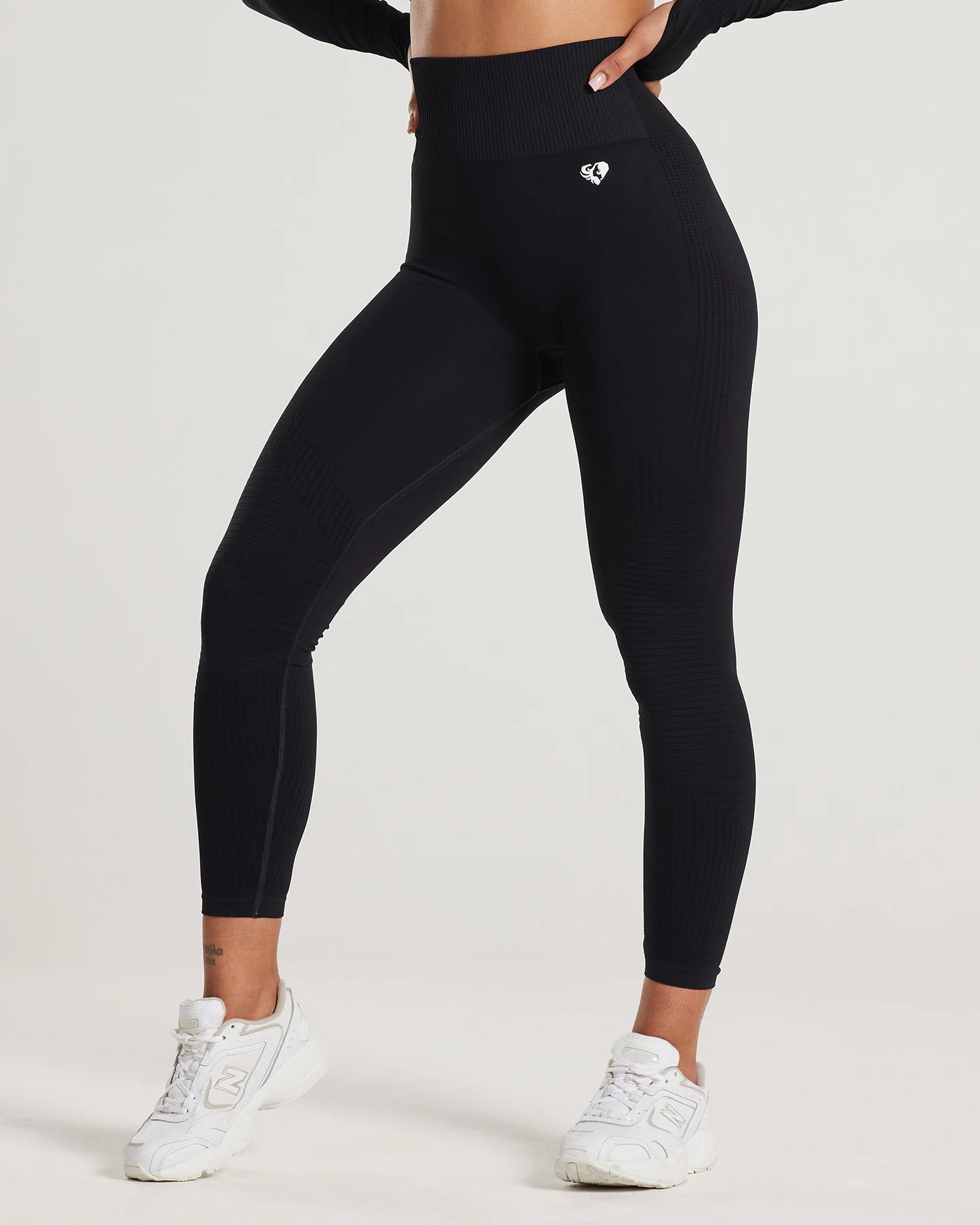 Power High Waist 7/8 Leggings | Black