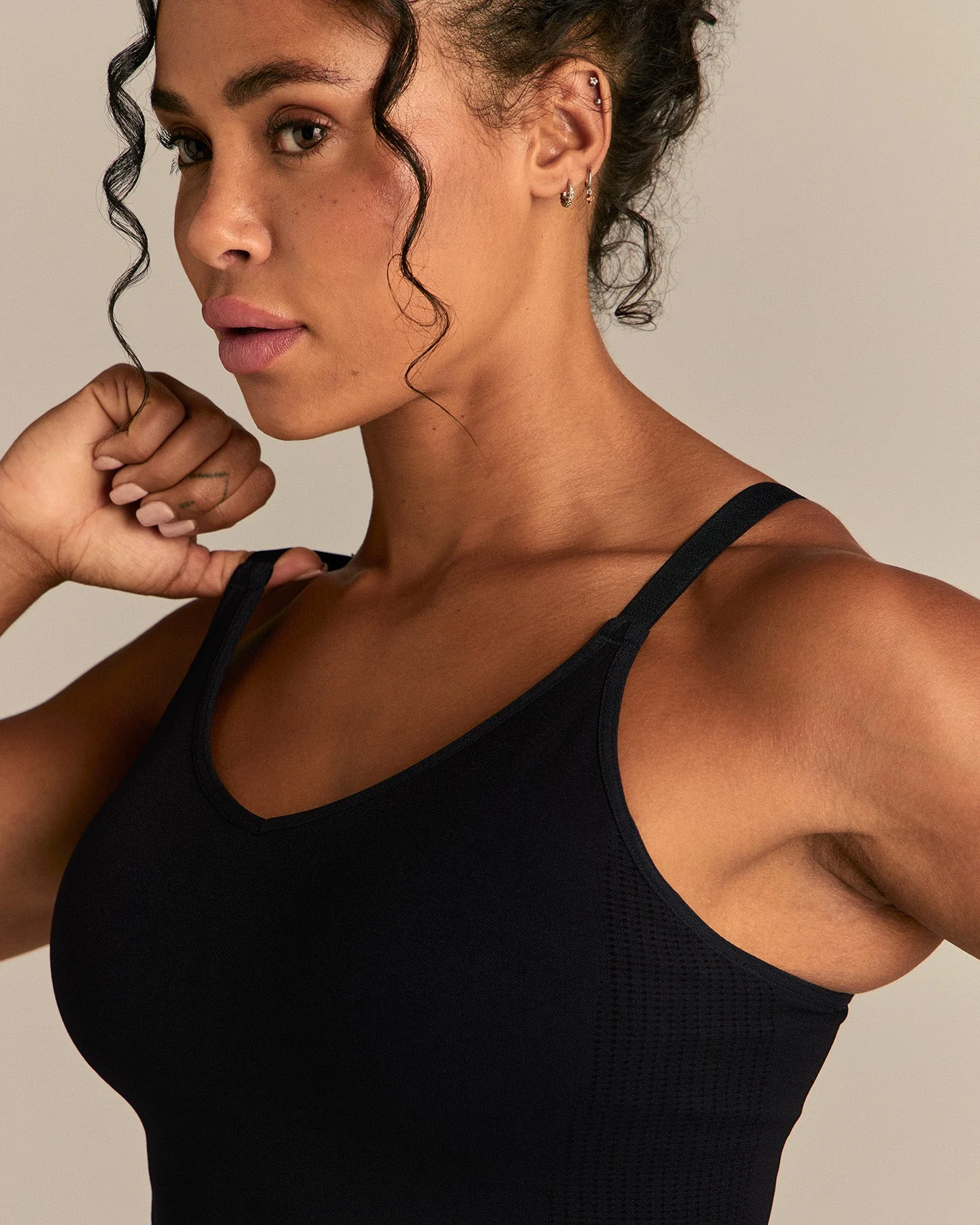 Power Built-In Bra Tank | Black - Image 8
