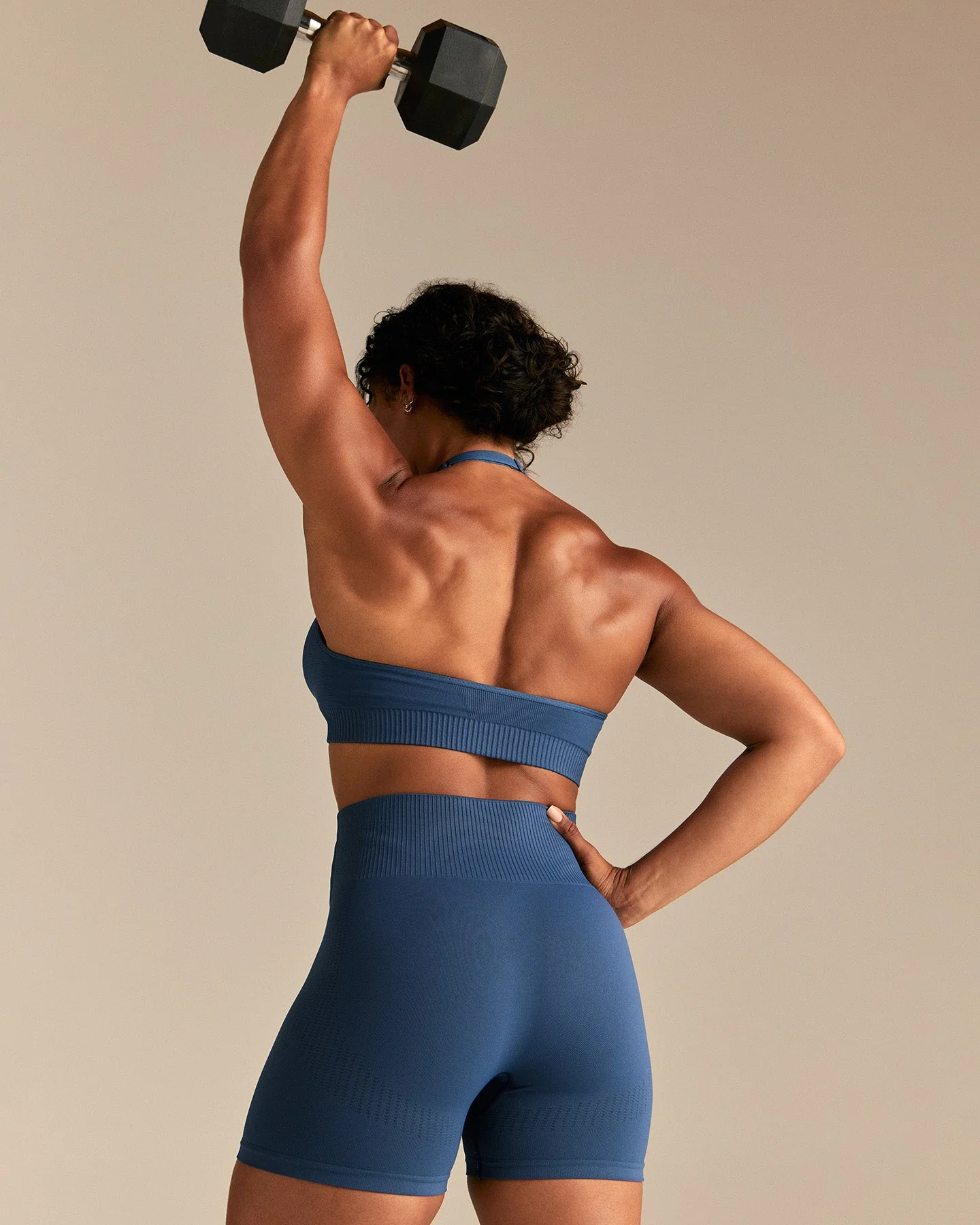 Power Halter Neck Bra | Blueberry - Image 4