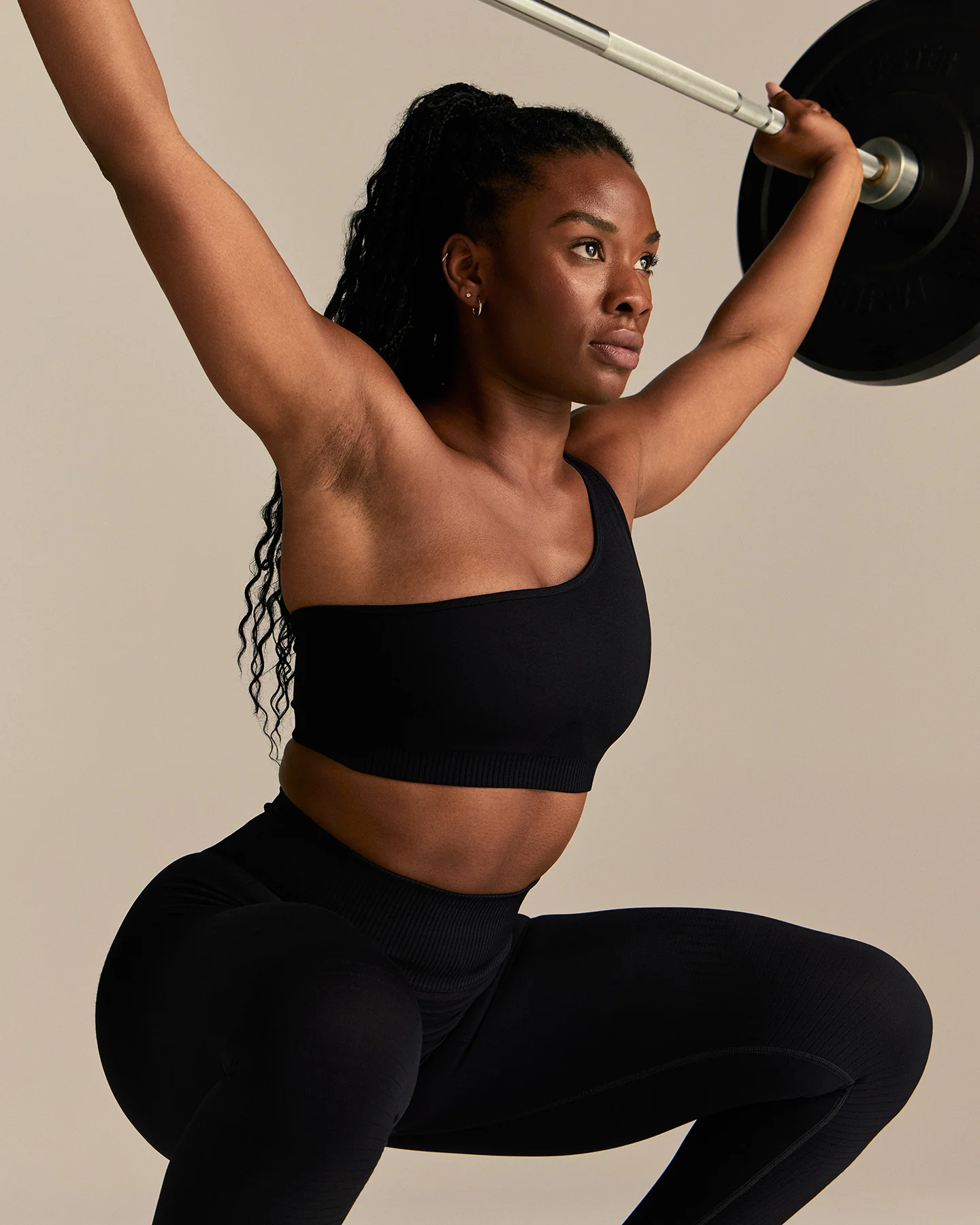 Power One Shoulder Bra | Black - Image 3