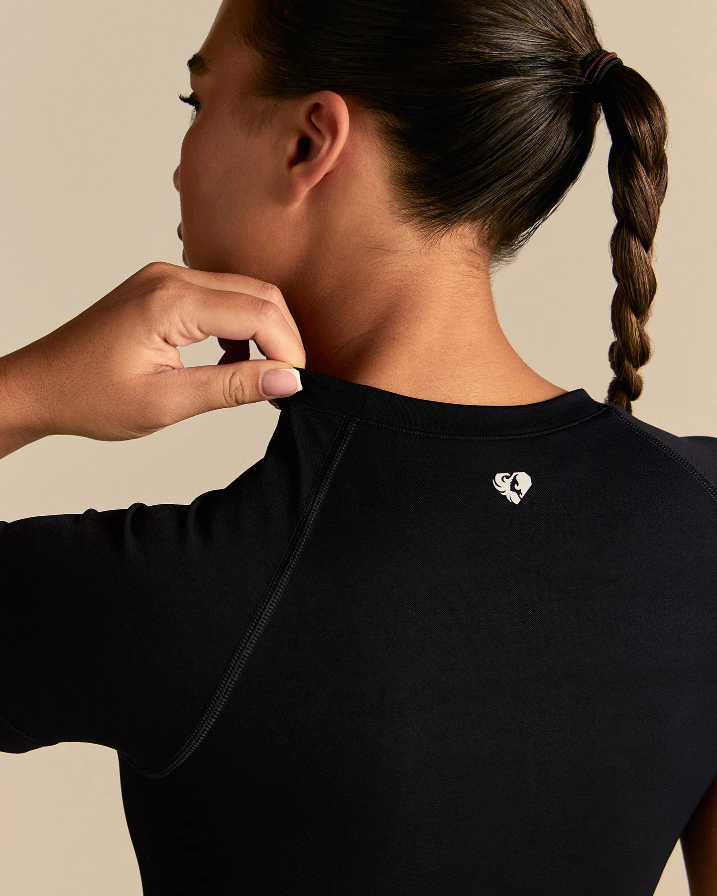 Power Short Sleeve Top | Black - Image 2