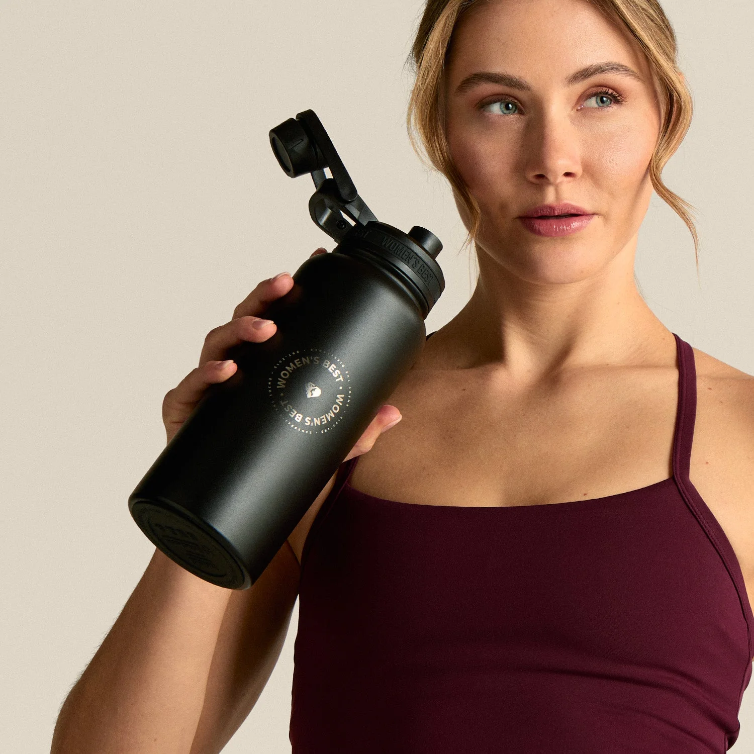 Stainless Steel Sports Bottle | Black - Image 4